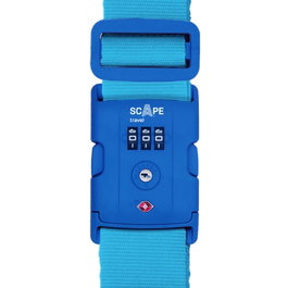 Scape Travel Correa para maleta con combinación azul